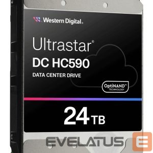 Cietais disks HDD Western Digital  HDD||SAS|3.5 "|7200 RPM| 24 TB|WUH722624AL5204 0F59373|Ultrastar DC HC590|0F59373 