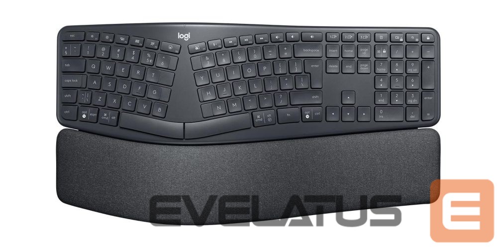 Datora tastatūra Logitech KEYBOARD WRL ERGO K860 US/GRAPHITE 920-010352