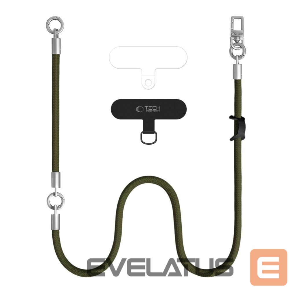 Citas preces Tech-Protect Tech-Protect C10S Rope Phone Lanyard - Green