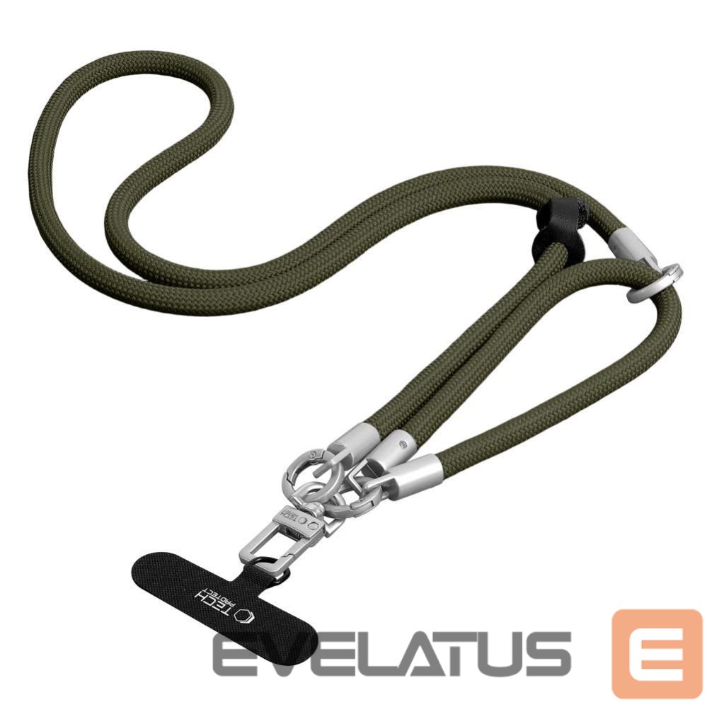 Citas preces Tech-Protect Tech-Protect C10S Rope Phone Lanyard - Green