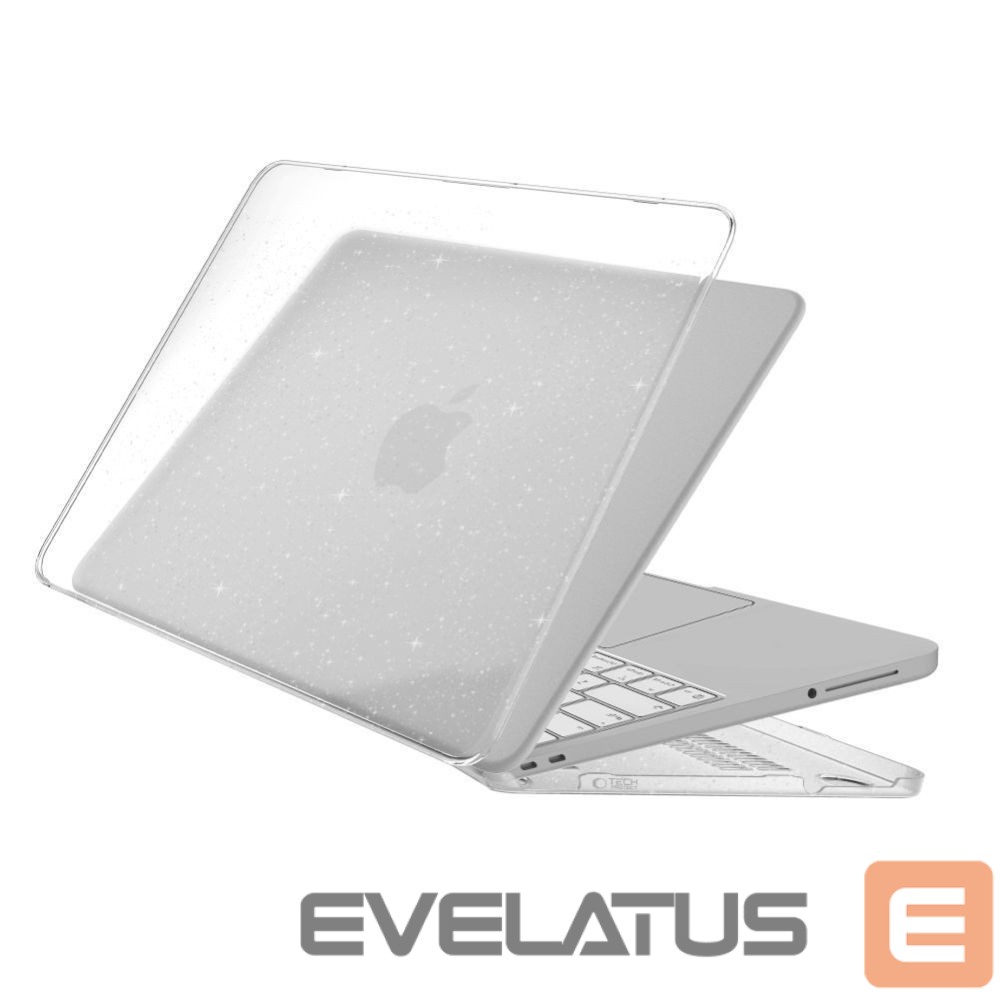 Citas preces Tech-Protect Tech-Protect SmartShell Case for MacBook Neo 13" 2026 - Clear-Glitter