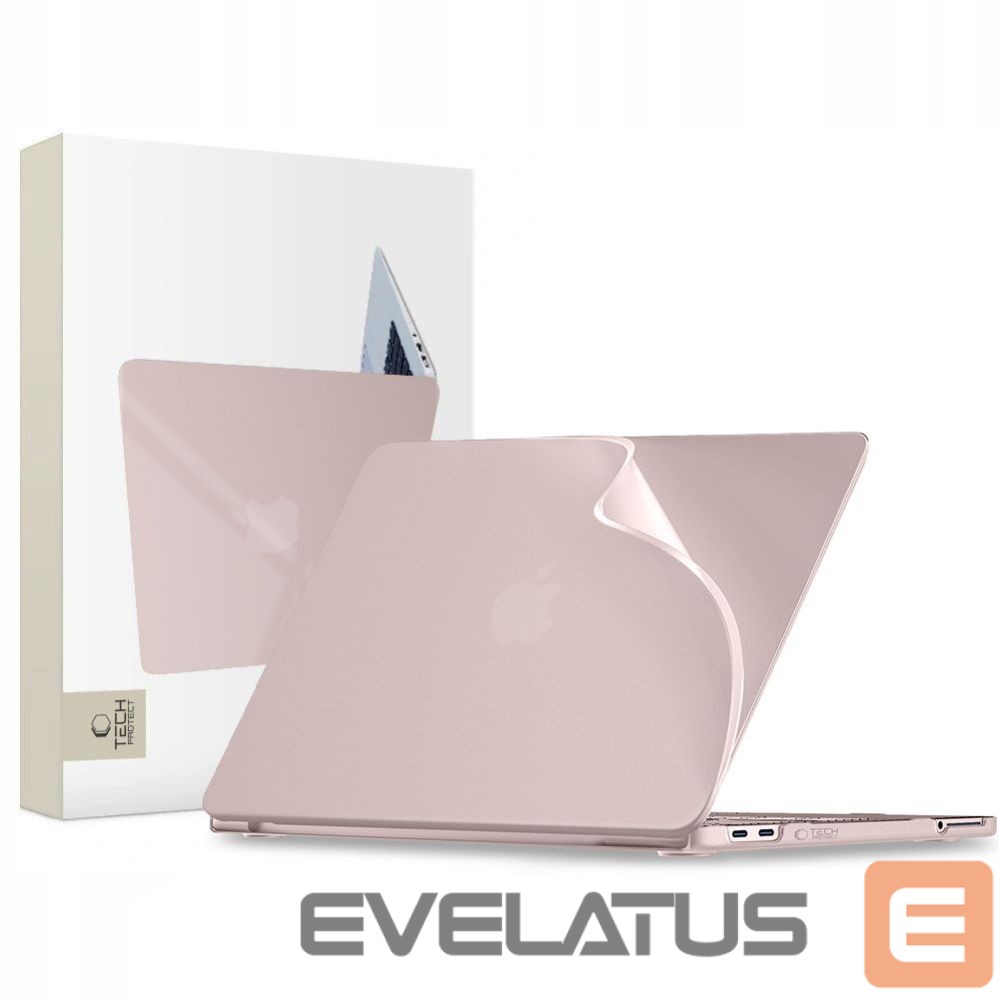 Citas preces Tech-Protect Tech-Protect Softshell Case for MacBook 13" 2026 - Matte Pink