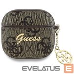Citas preces Guess  Guess GUA4G4GSMW AirPods 4 cover brown 4G Charm Collection 