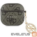 Citas preces Guess  Guess 4G Strass Charm Case for AirPods 4 - Brown 