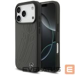 Citas preces Mercedes-Benz  Mercedes Leather Large Laurel Leave MagSafe Case for iPhone 17 Pro - Black and Gray 