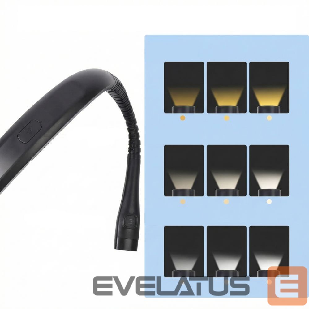 Citas preces Tech-Protect Tech-Protect LL200 Wireless Back Reading Lamp - Black