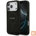 Citas preces Guess  Guess Saffiano Classic Logo MagSafe Case for iPhone 17 Pro - Black 
