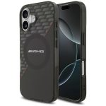 Citas preces Mercedes-Benz  AMG Double Layer Transparent Rhombs MagSafe Case for iPhone 17 - Black and Red 