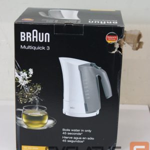 Tējkanna Braun  SALE OUT.  Kettle | WK 300 | Standard | 2200 W | 1.7 L | Plastic | 360° rotational base | White | DAMAGED PACKAGING 
