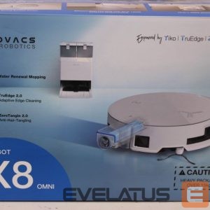 Putekļusūcējs Ecovacs  SALE OUT.  DEEBOT X8 OMNI Vacuum cleaner, Robot, Wet&Dry, 18000Pa, TruEdge 2.0, AIVI 3D 3.0, YIKO-GPT, White+Auto-empty station |  Robotic Vacuum Cleaner | DEEBOT X8 OMNI | Wet&Dry | Lithium-Ion | 5200 mAh | Dust capacity 0.22 L | 18000 Pa | White | USED, MISSING INNER PACKAGE, SCRATCHED, DIRTY | 24 month(s) 