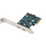 Parveidotājs Lanberg  PCI-Express X1 Card to 2X USB-C 3.2 GEN 2X1 Low profile | PCE-UC3-002 