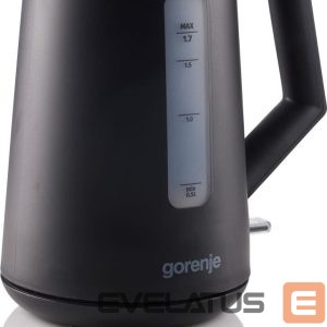 Tējkanna GORENJE  K17OPB | Kettle | Electric | 2200 W | 1.7 L | Plastic | 360° rotational base | Black 