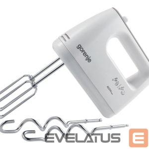Mikseri un blenderi GORENJE  | Mixer | M420CW | Hand Mixer | 450 W | Number of speeds 5 | Turbo mode | White 