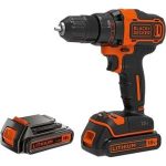 Cita mazā sadzīves tehnika Black & Decker  Black&Decker 18v2G DD w 400mA ch in kitbox 2 batts BDCDD186KB-QW | 