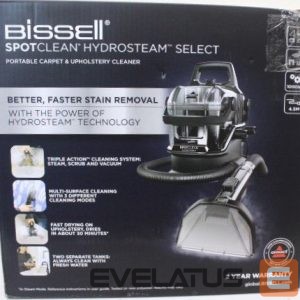 Putekļusūcējs Bissell  SALE OUT. |  Portable Carpet and Upholstery Cleaner | SpotClean HydroSteam Select | Corded operating | Washing function | 1000 W | Black | 23 month(s) | DAMAGED PACKAGING 