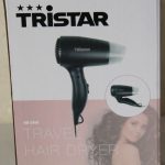 Veselības aizsardzība Tristar  SALE OUT.  HD-2460 |  Travel Hair Dryer | HD-2460 | 1200 W | Number of temperature settings 2 | Black | DAMAGED PACKAGING | Warranty 24 month(s) 