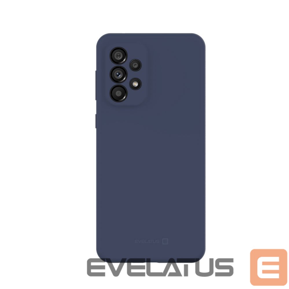 Aizmugurējais vāciņš Evelatus Samsung Galaxy A33 5G Premium Soft Touch Silicone Case Midnight Blue
