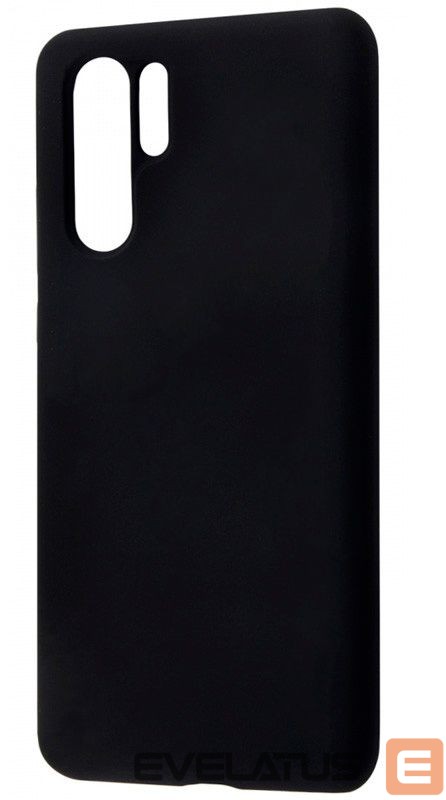 Back panel cover Evelatus Huawei P30 Pro Premium Soft Touch Silicone Case Black