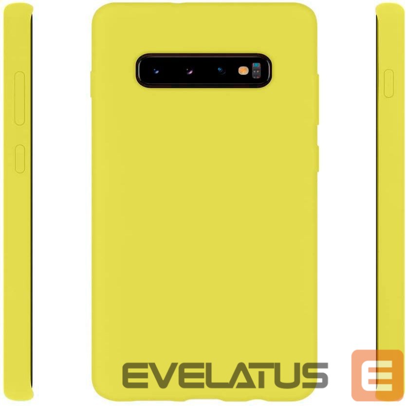 Aizmugurējais vāciņš Evelatus Samsung Galaxy S10 Nano Silicone Case Soft Touch TPU Yellow