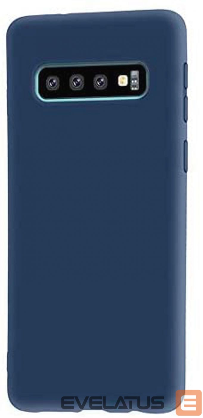 Aizmugurējais vāciņš Evelatus Samsung Galaxy S10+ Nano Silicone Case Soft Touch TPU Dark Blue