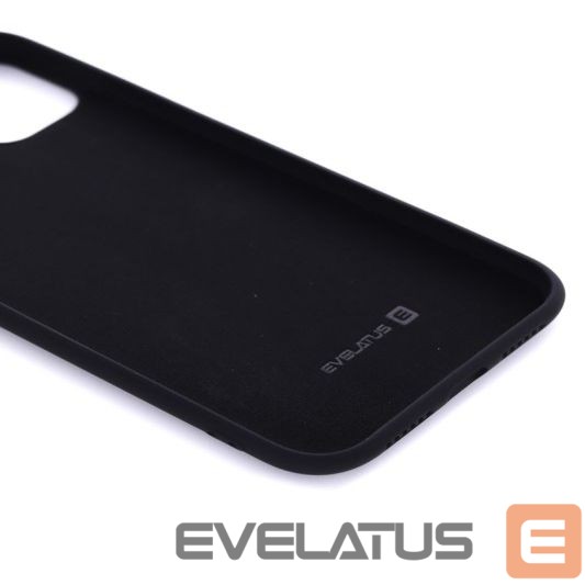 Back panel cover Evelatus Apple iPhone 11 Pro Max Nano Silicone Case Soft Touch TPU Black