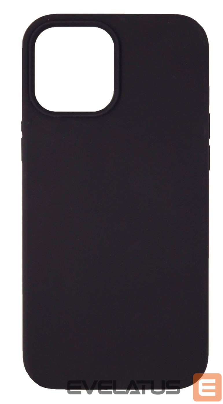 Back panel cover Evelatus Apple iPhone 12/12 Pro Nano Silicone Case Soft Touch TPU Black