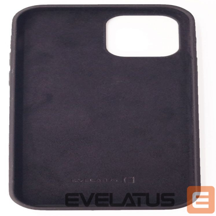 Back panel cover Evelatus Apple iPhone 12/12 Pro Nano Silicone Case Soft Touch TPU Black