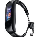 Siksniņa iLike  Metal band bracelet strap for Xiaomi Mi Band 6 / 5 / 4 / 3 Black