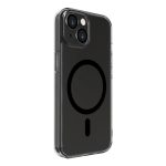 Aizmugurējais vāciņš Evelatus Apple iPhone 15 Clear Case With MagSafe and Camera Protection Transparent Black