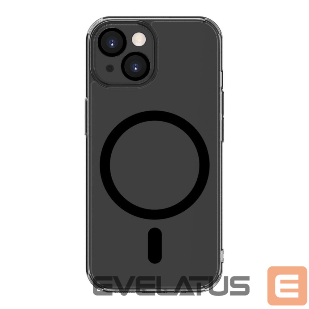 Aizmugurējais vāciņš Evelatus Apple iPhone 15 Clear Case With MagSafe and Camera Protection Transparent Black