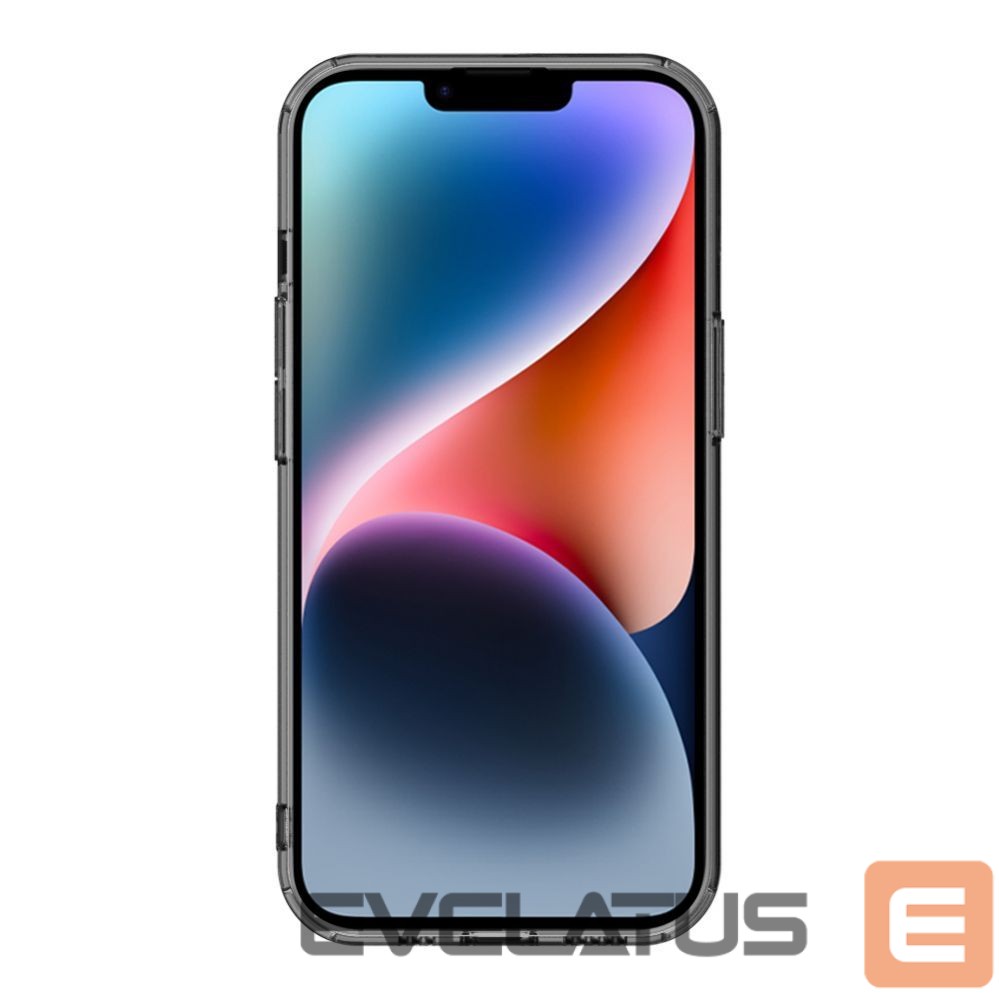 Aizmugurējais vāciņš Evelatus Apple iPhone 15 Clear Case With MagSafe and Camera Protection Transparent Black