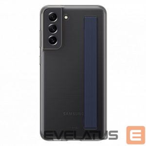 Aizmugurējais vāciņš Samsung  Galaxy S21 FE Clear Strap Cover Case Dark Gray