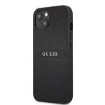 Aizmugurējais vāciņš Guess Apple iPhone 13 Mini PU Leather Saffiano Case Black