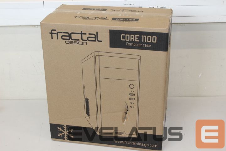 Datoru korpusi Fractal Design SALE OUT. Core 1100, Black CORE 1100 Black, Micro ATX, DAMAGED PACKAGING, Power supply included No