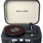 Plašu Atskaņotāji Muse  Turntable Stereo System MT-201 DG USB port, AUX in, 2x5 W, Black/Cream 