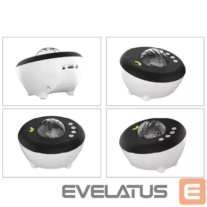 LED Prožektors Elight J1 Aurora projector with atmosphere sounds & Bluetooth speaker Smart Wi-Fi Bluetooth App control White