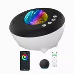 LED Prožektors Elight  J1 Aurora projector with atmosphere sounds & Bluetooth speaker Smart Wi-Fi Bluetooth App control White