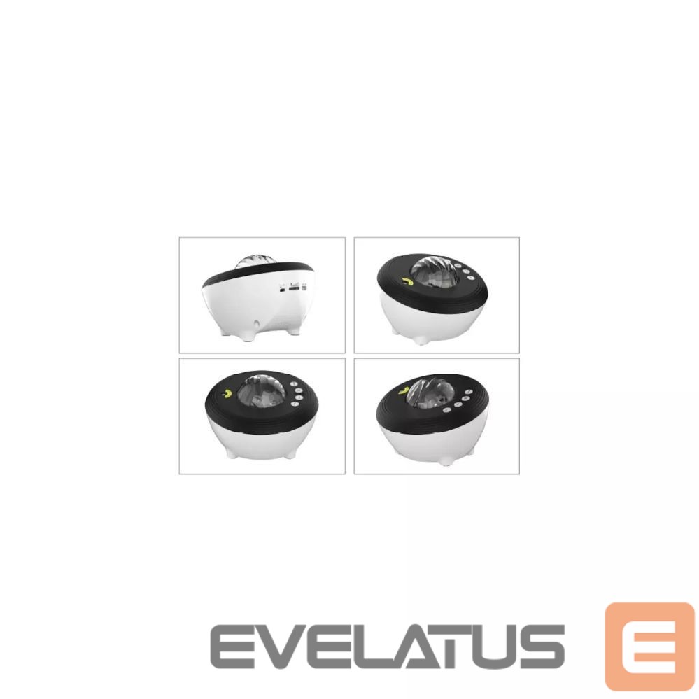 LED Prožektors Elight J1 Aurora projector with atmosphere sounds & Bluetooth speaker Smart Wi-Fi Bluetooth App control White