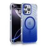 Aizmugurējais vāciņš Evelatus Apple iPhone 15 Pro Max EchoWave Clear MagSafe Blue