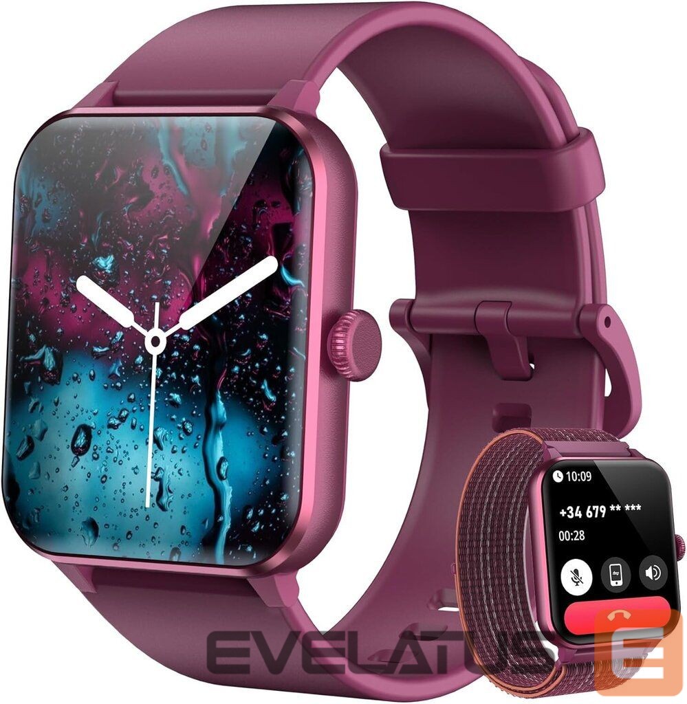 Viedpulksteni Blackview Smart watch R50 CLARNET 44.46 MM, HEART RATE MONITOR Red