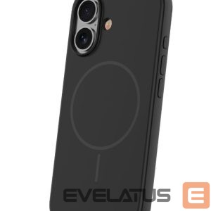Aizmugurējais vāciņš iLike Apple iPhone 16 Soft Touch Silicone case With Magnetic Black