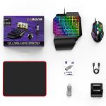 Cita datorprece Saitake  M9 5in1 Mobile Game Station Adapter with usb keyborard / usb mouse / pad / phone holder Grey