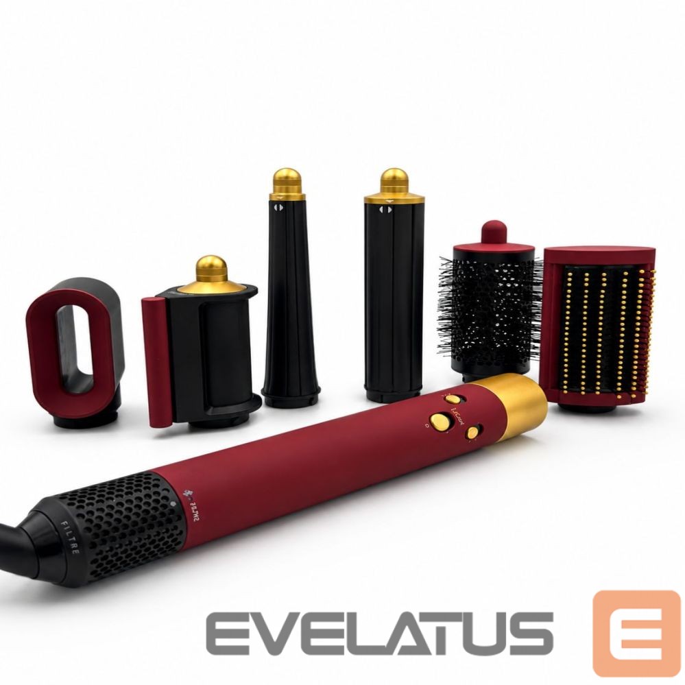 Matu ieveidotāji iLike Air Styling System – 6-in-1 Hair Styling Tool Set - Power 1200W Red
