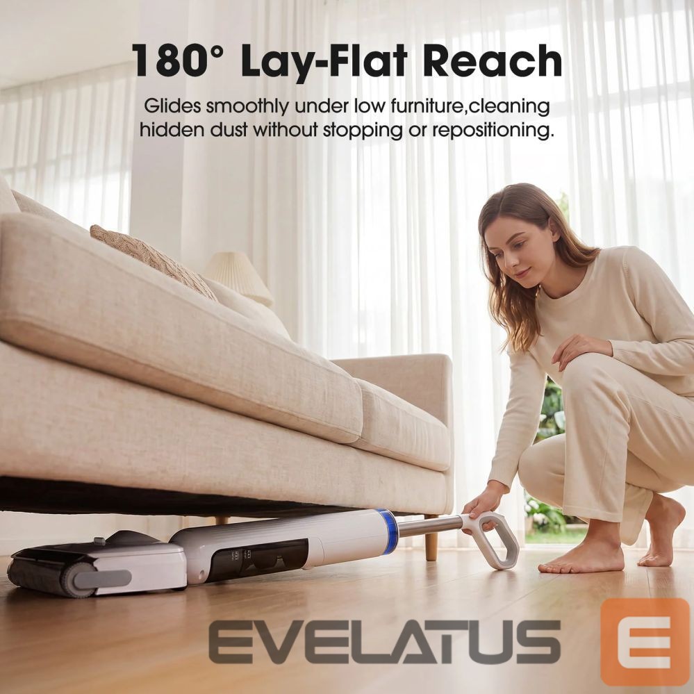 Putekļusūcējs Lubluelu T9 Wet & Dry Vacuum with 180° Lay-Flat Reach White