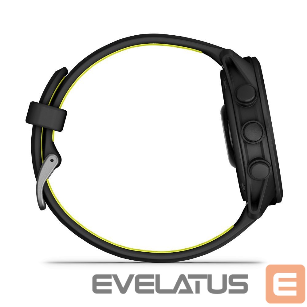 Viedpulksteni Garmin Forerunner 170 Music, Black with Black/Amp Yellow Band