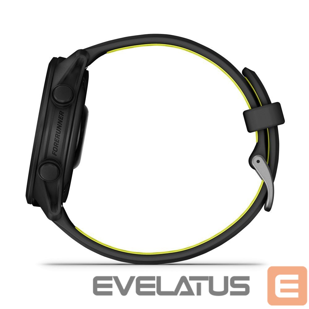 Viedpulksteni Garmin Forerunner 170 Music, Black with Black/Amp Yellow Band