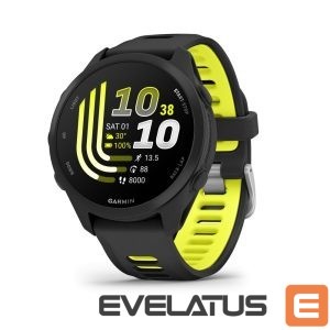 Viedpulksteni Garmin  Forerunner 170 Music, Black with Black/Amp Yellow Band 