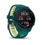 Viedpulksteni Garmin  Forerunner 170 Music, Teal Green with Teal Green/Citron Band 