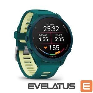 Viedpulksteni Garmin  Forerunner 170 Music, Teal Green with Teal Green/Citron Band 