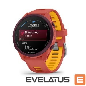 Viedpulksteni Garmin  Forerunner 170 Music, Red Pink with Red Pink/Mango Band 